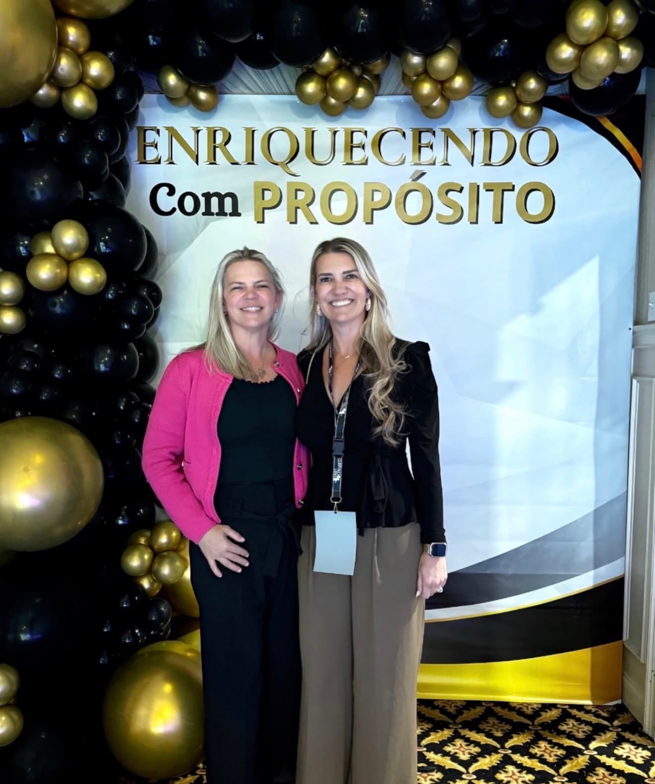 Eliane e Luciane num evento